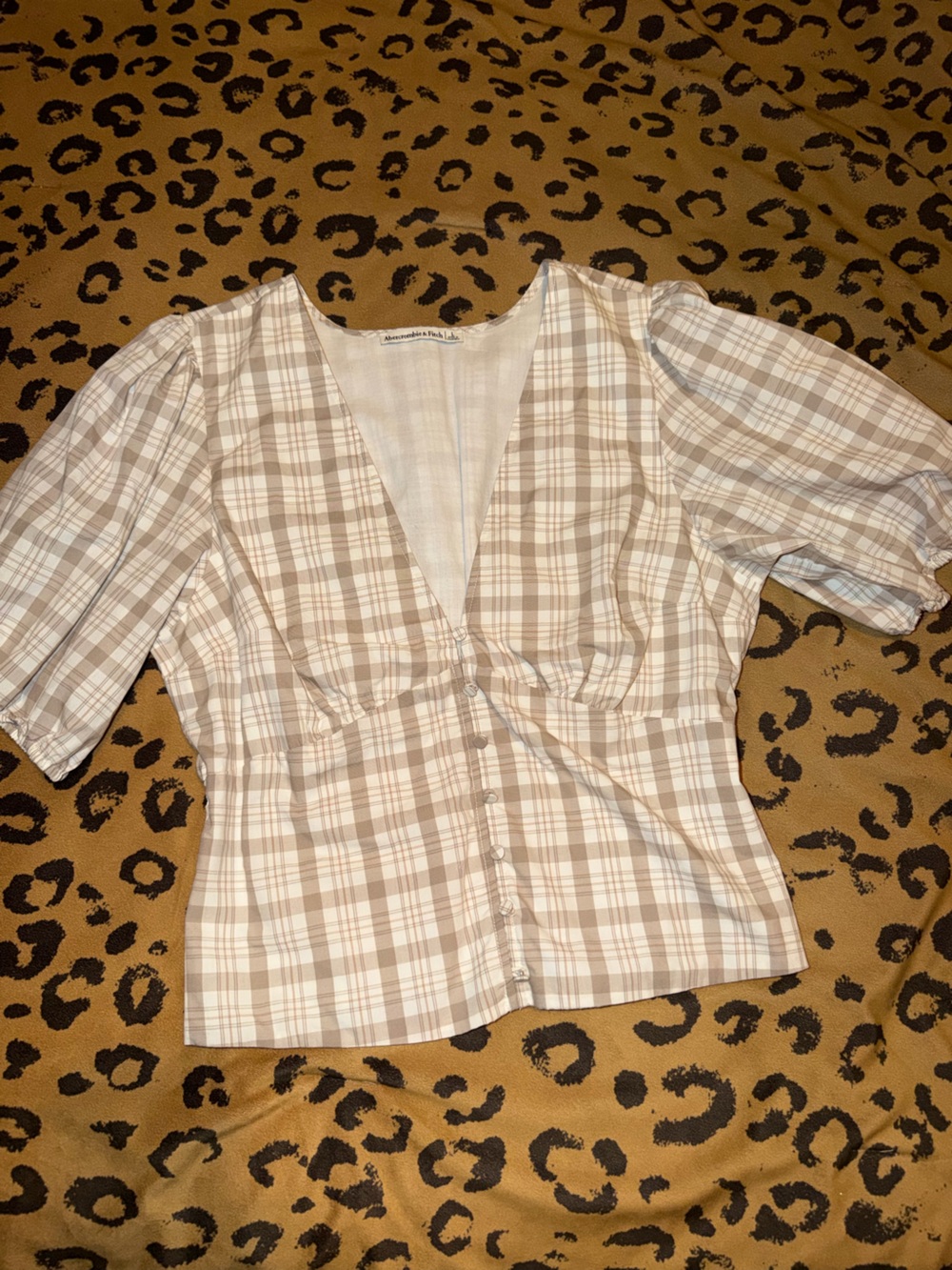 Abercrombie & Fitch Ruffled shoulders Top
